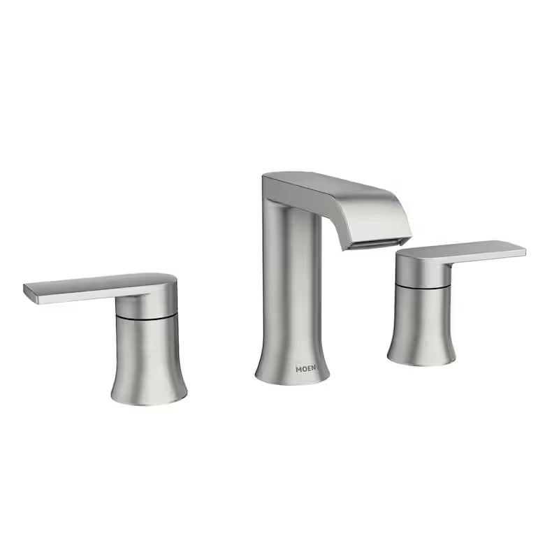 8 in. Widespread Double Handle Bathroom Faucet Brushed Nickel Q9872