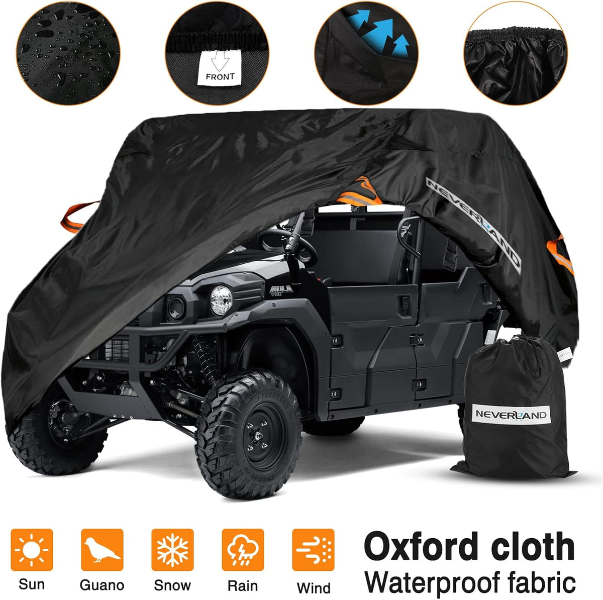 UTV Cover Sun-UV Rain Snow Protector 4-6 Passenger T821467