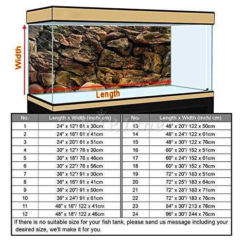 Rock Wall Aquarium Background Poster PVC Fish Tank Decor Landscape D69563