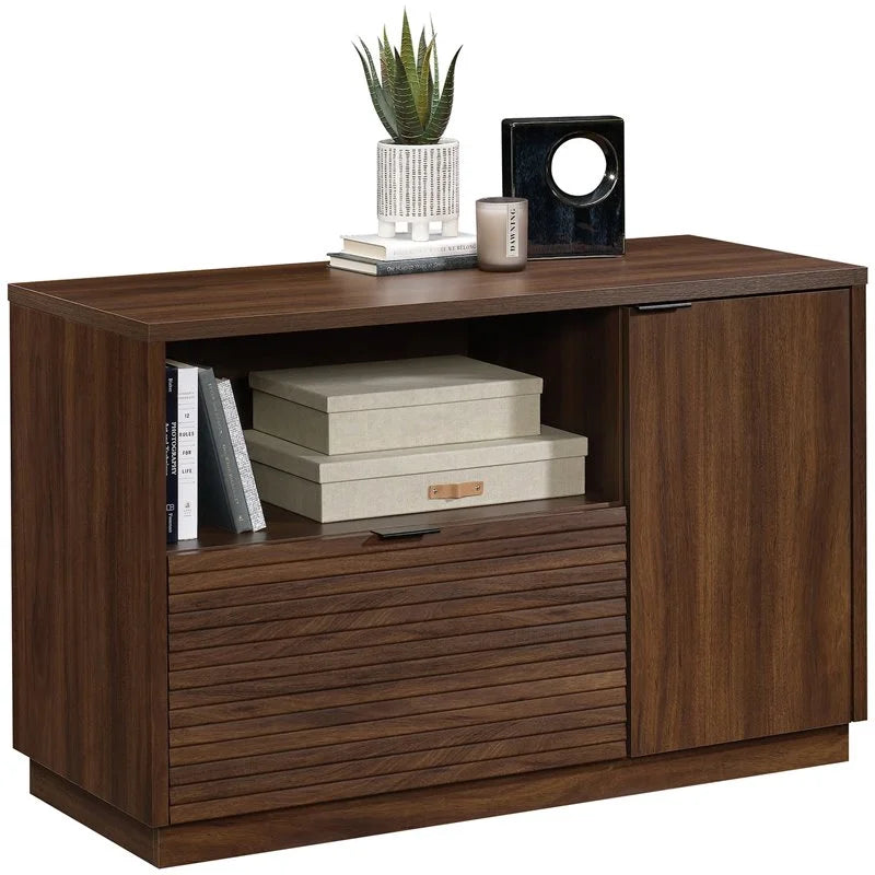 2-Piece Executive Desk & Storage Credenza Set Q770