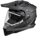 Matte Black Dual Sport Electric Snowmobile Helmet K3532