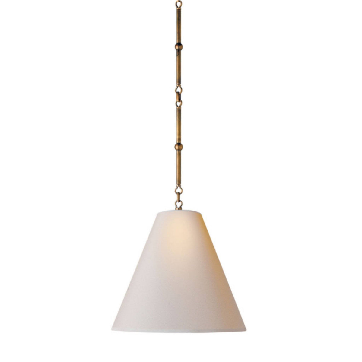 Small Hanging Light in Hand-Rubbed Antique Brass T7009