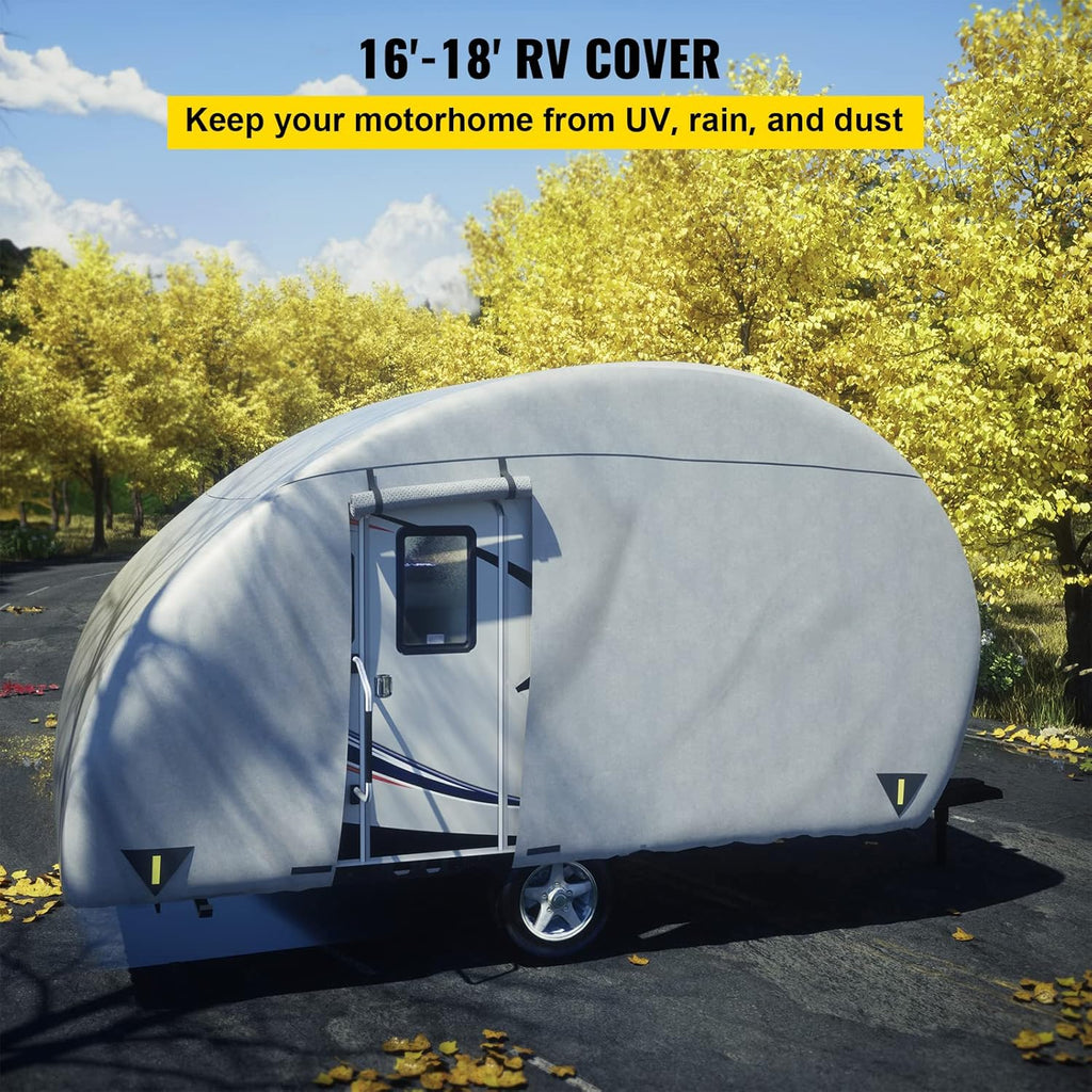16' - 18' Waterproof Non-Woven Teardrop Trailer Cover T406