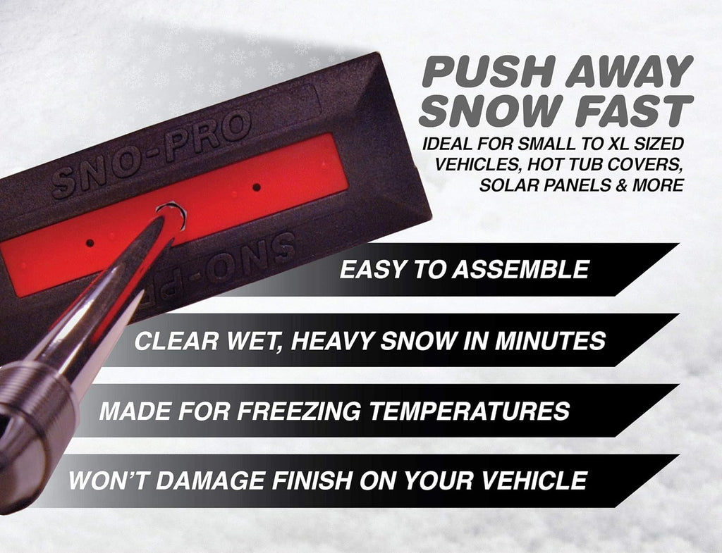 48 Inch Non-Scratch Snow Broom and Snow Remover, 6 Pack U25550