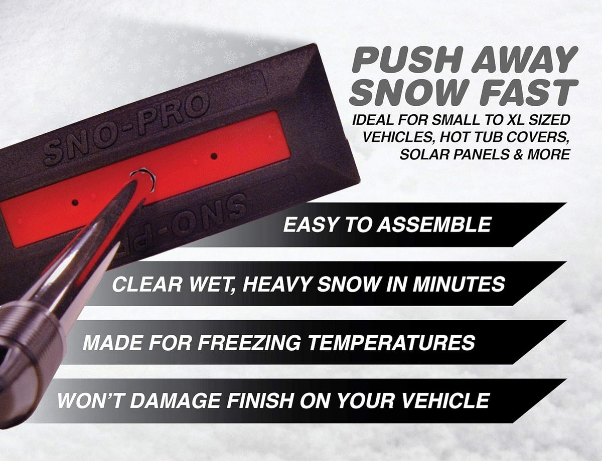 48 Inch Non-Scratch Snow Broom and Snow Remover, 6 Pack U25550