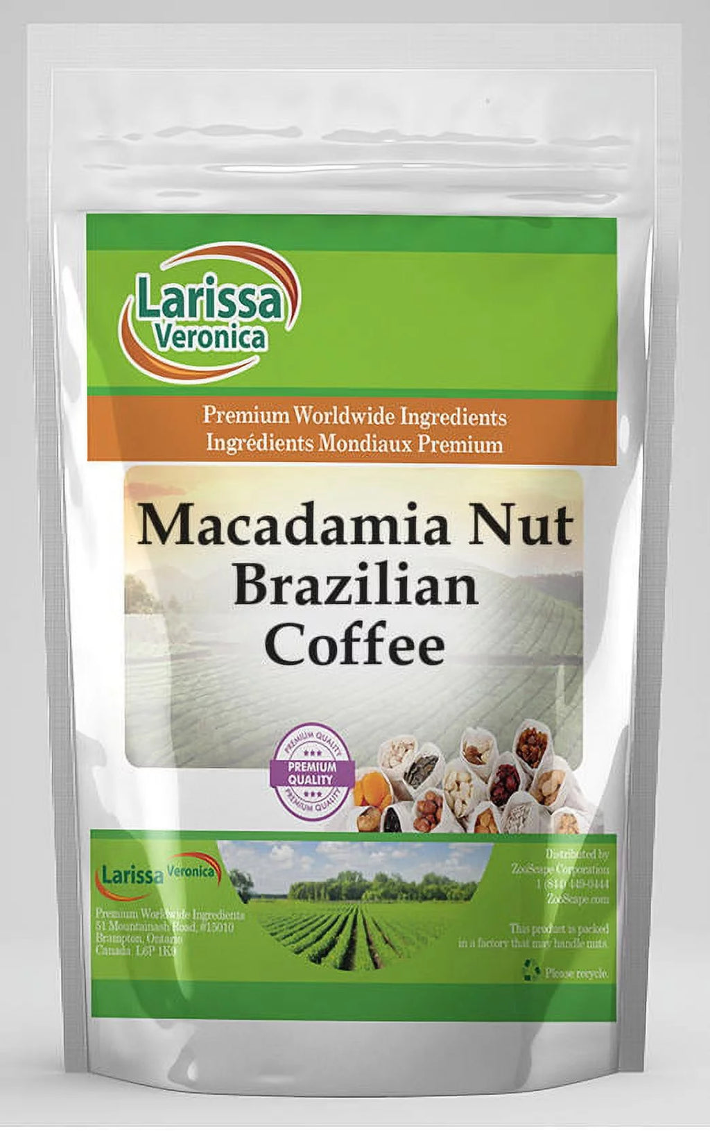 Macadamia Nut Whole Coffee Beans 16 oz 3-Pack U518996