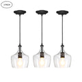 3-Pack Bronze Pendant Lighting with Glass Shade I66015