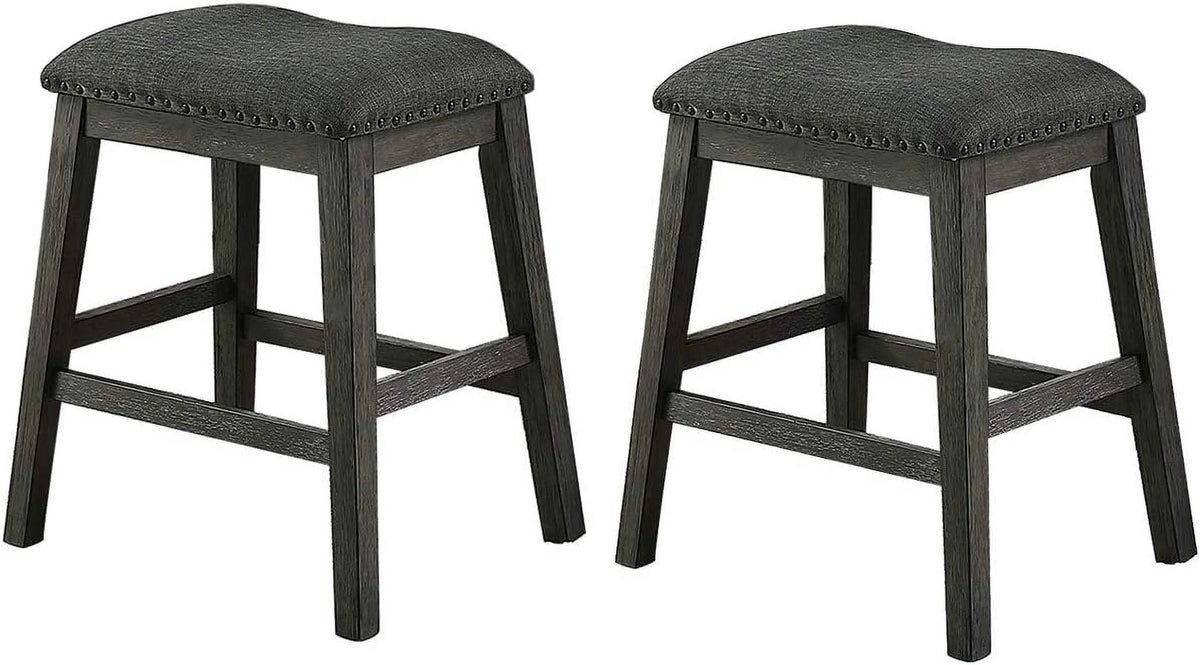 Set of 2 Counter Height Wooden Chairs W950