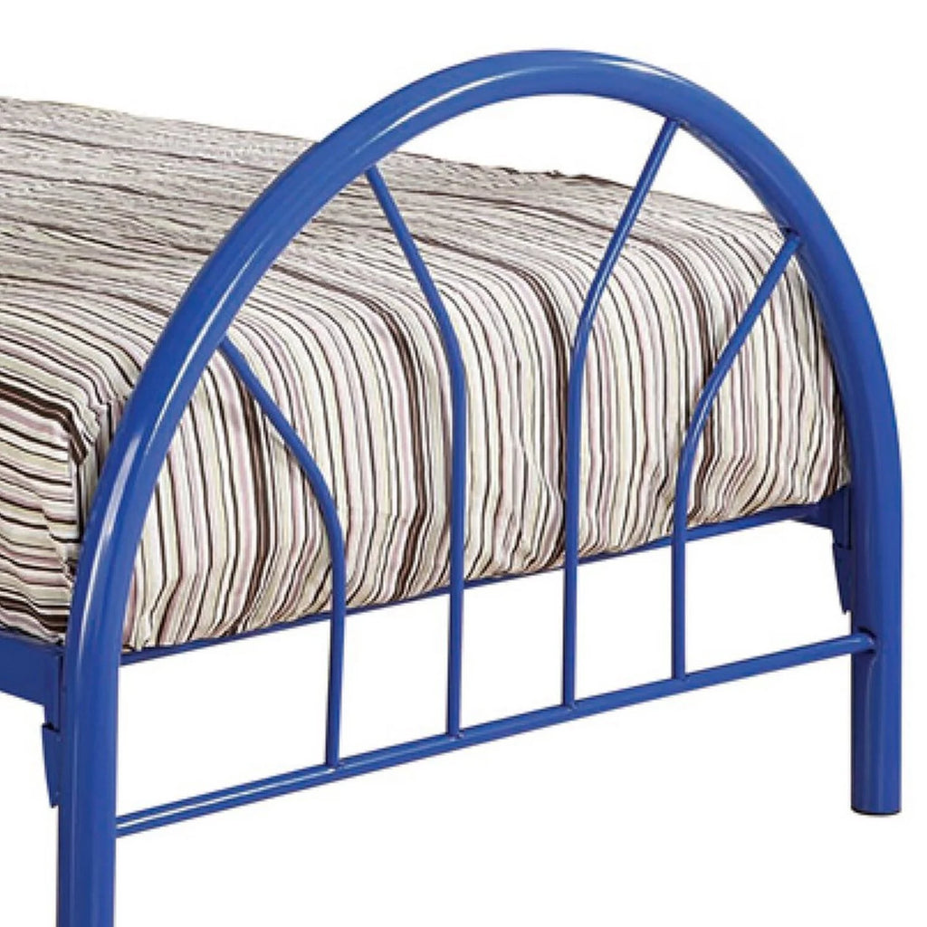 Blue Twin Size Metal Bed B637221