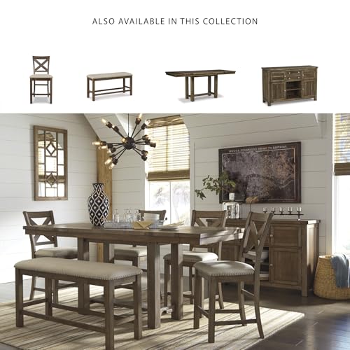 White Dining Extension Table with Trestle Base U179860