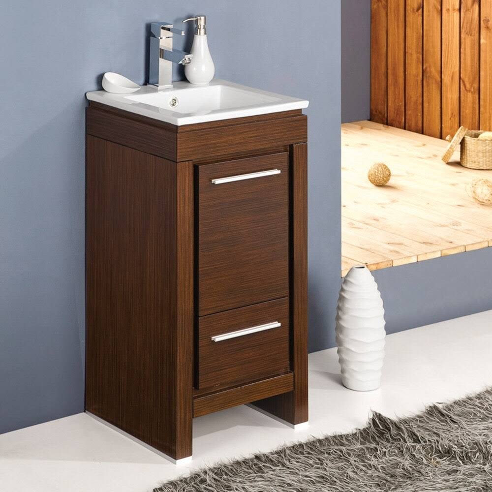 Gray Oak Bathroom Cabinet with Sink H97868