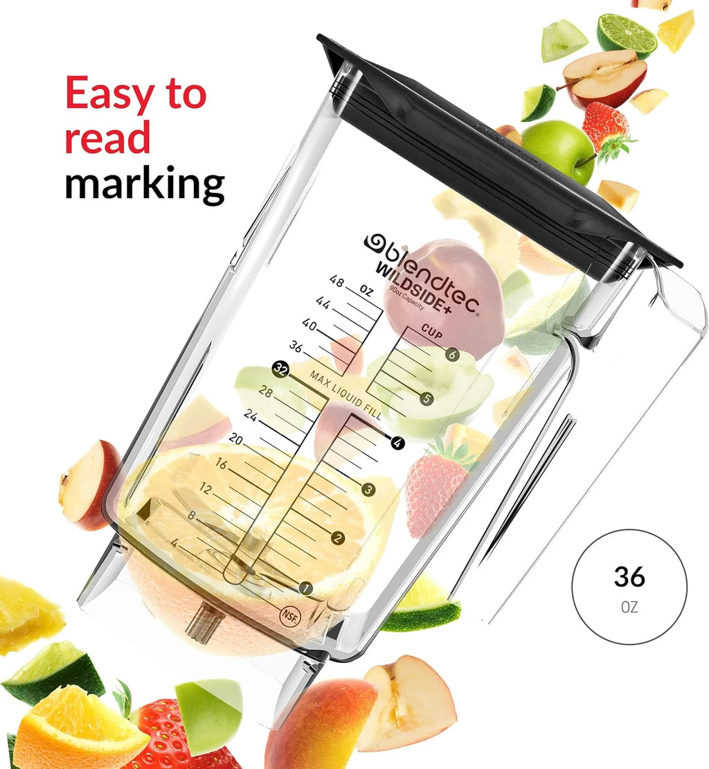 90 Oz Five-Sided Replacement Blender Jar Q396