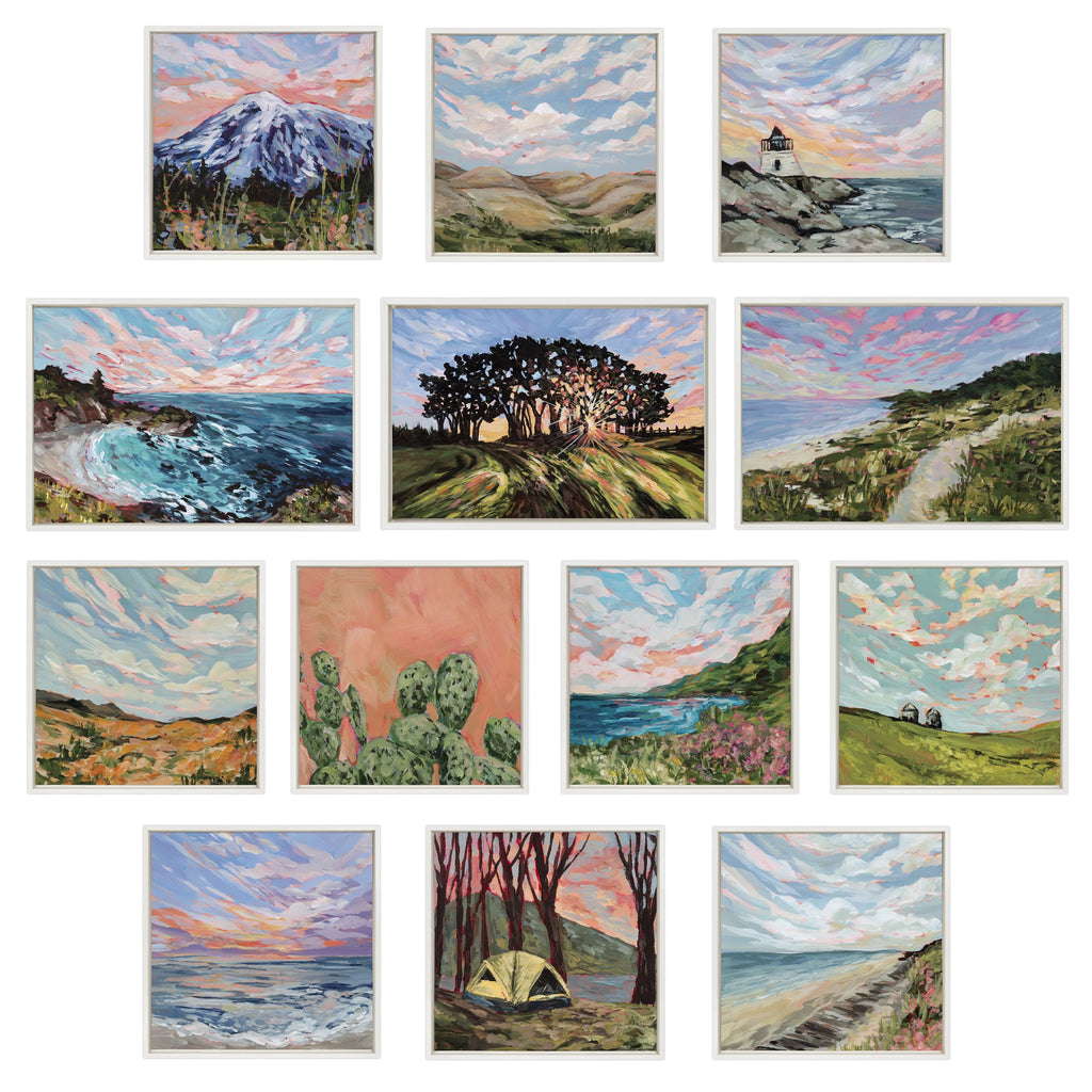 22x22 White Framed Canvas Wall Art D658866