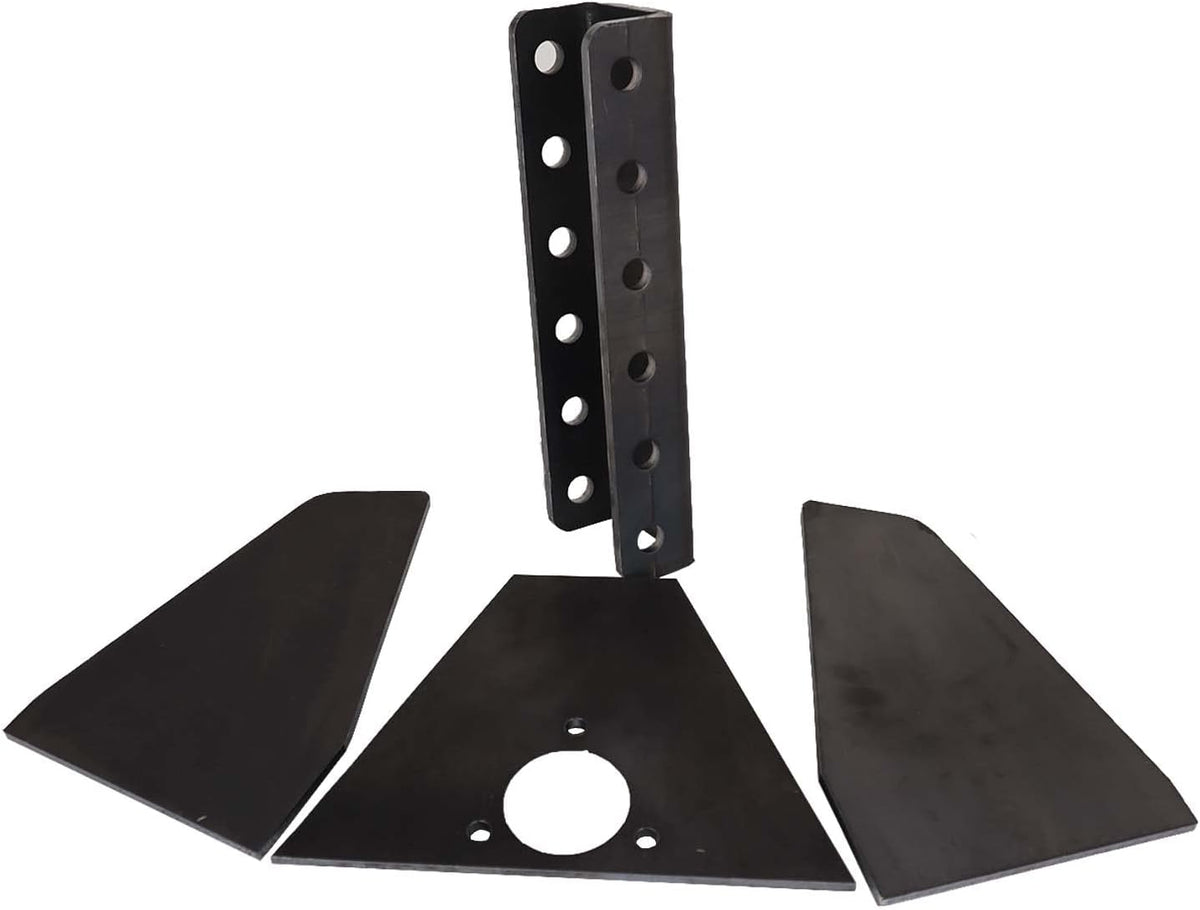 Weld On Tongue Adapter for Trailer A-Frames, Components Only - 2 Sides, Base & Vertical Channel P482514