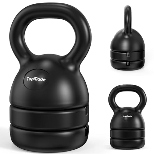 Adjustable Cast Iron Kettlebell Weights Set 5, 8, 9, 12lb Y24341