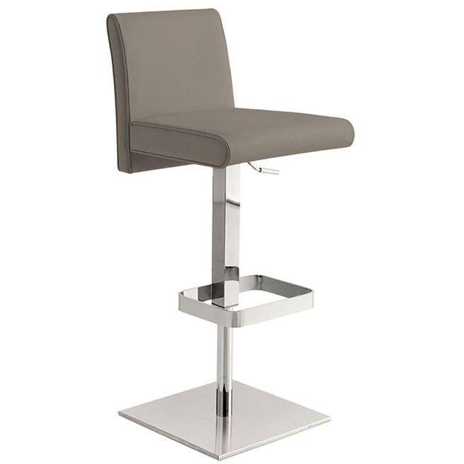 Italian Burgundy Leather Bar Stool Z618419