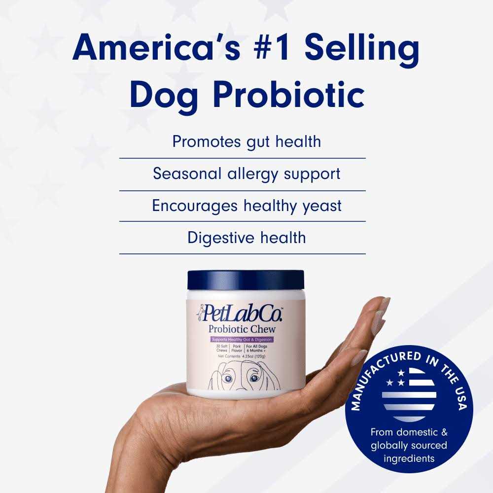 Probiotic Digestive Supplement Pork Flavored Soft Chews for Dogs, 30 count C13140