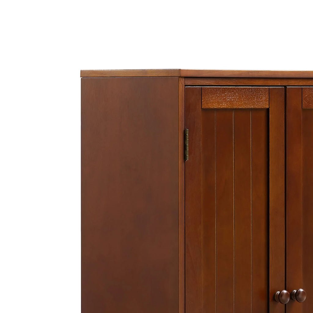 Freestanding Wooden Storage Cabinet with Two Doors Y689199