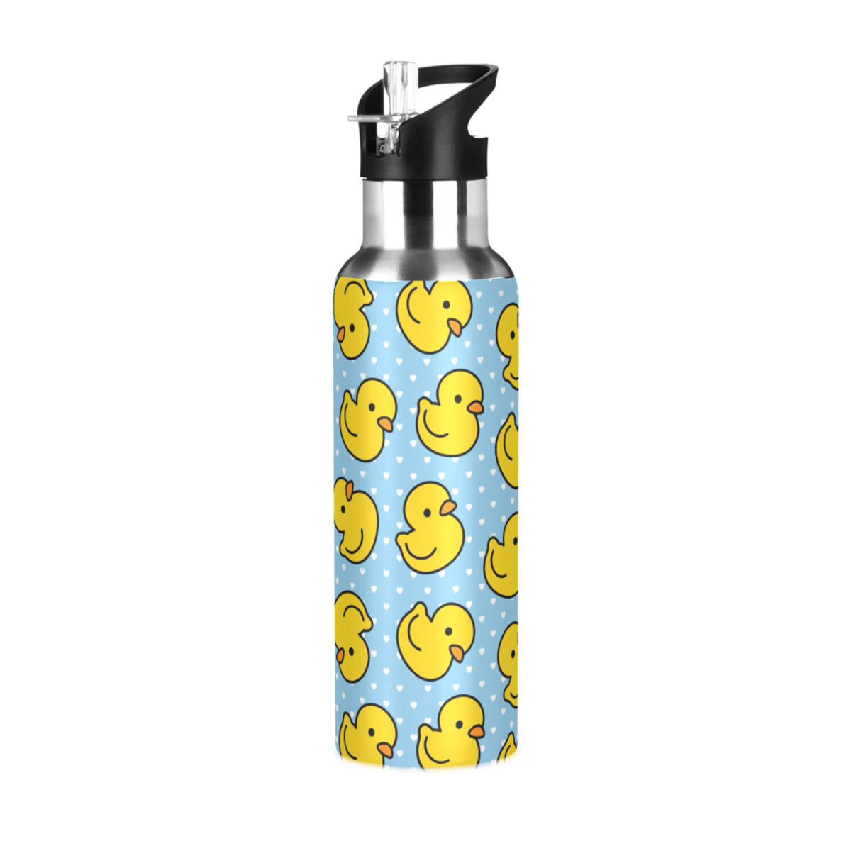 20 OZ Stainless Steel Vacuum Insulated Water Bottle with Straw Lid F801
