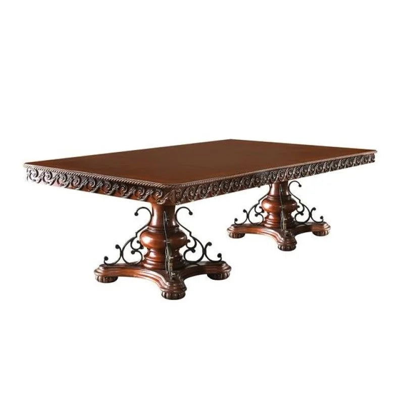 Cherry Wood Pedestal Dining Table P398