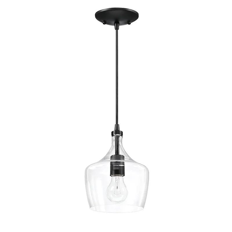 3-Pack Bronze Pendant Lighting with Glass Shade I66015