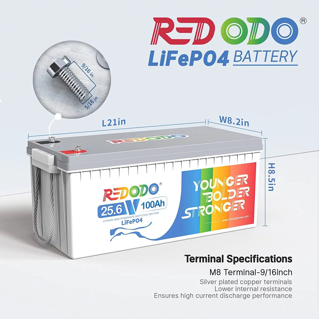 24V 100Ah LiFePO4 Lithium Battery with 100A BMS S99154