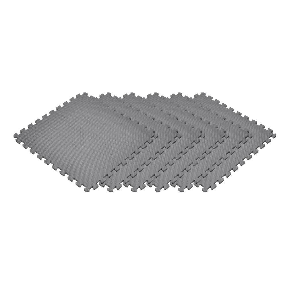 24 in. x 24 in. Eva Foam Interlocking Tiles, 24 Tiles X68251
