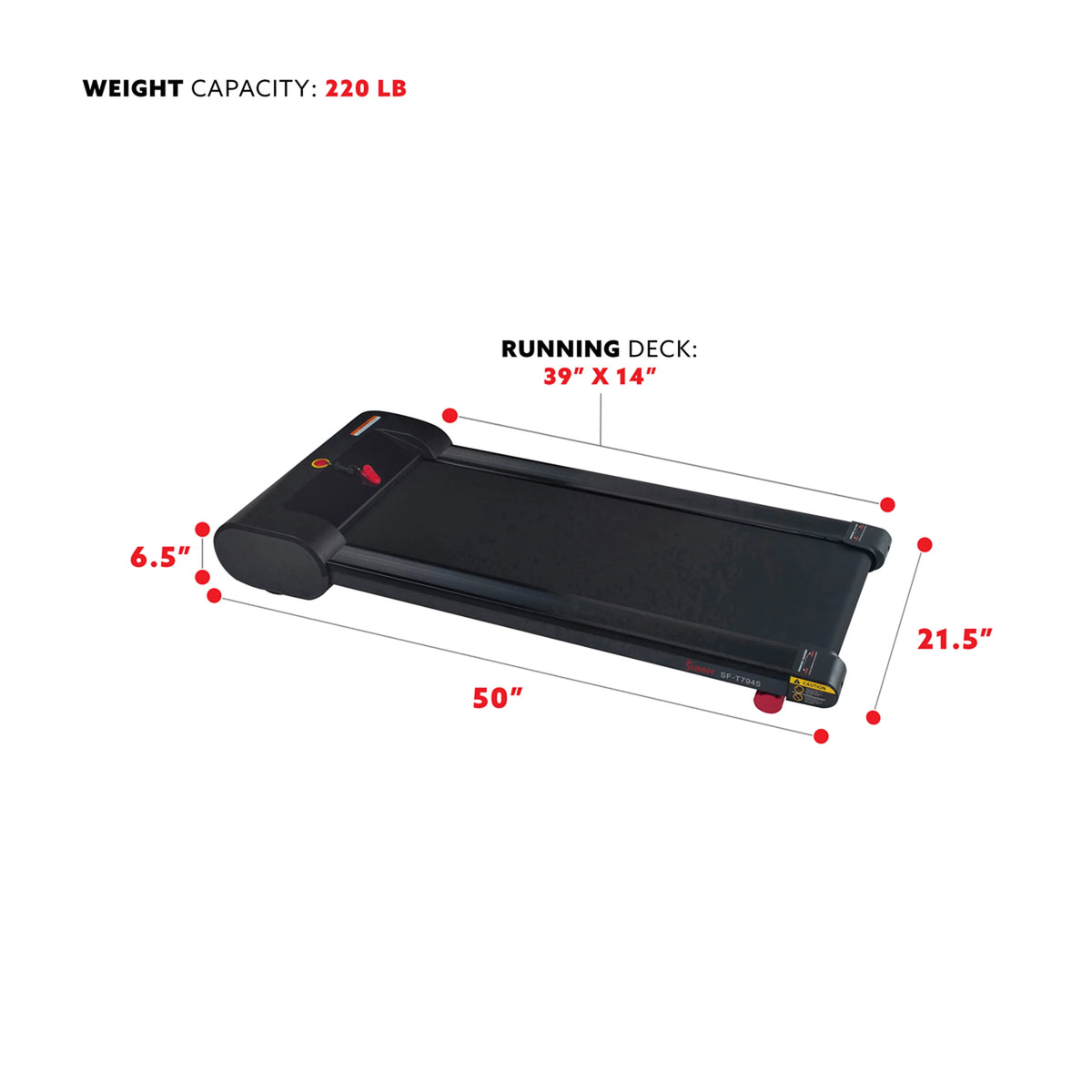 Flat Under Desk Treadmill E5767