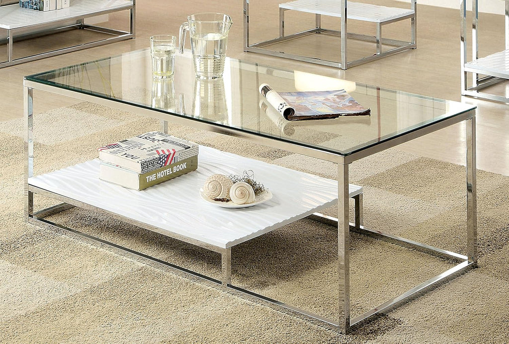 Black Glass Top Coffee Table Q40185