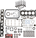 Full Gasket Set Head Bolts Intake Exhaust Valves for 1.7L Honda Civic D17A1 W393953