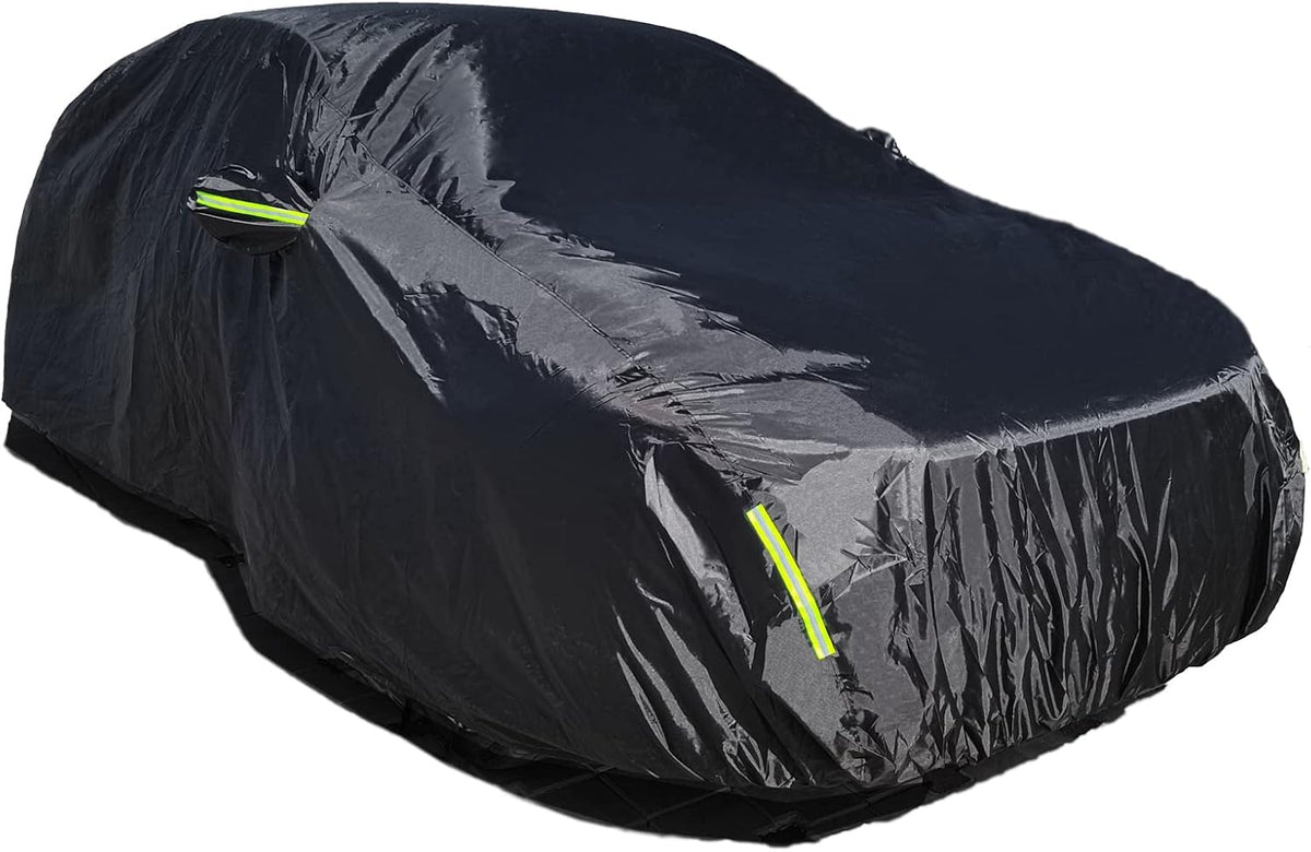Black Full Car Cover 210D Oxford for Sedan D7208