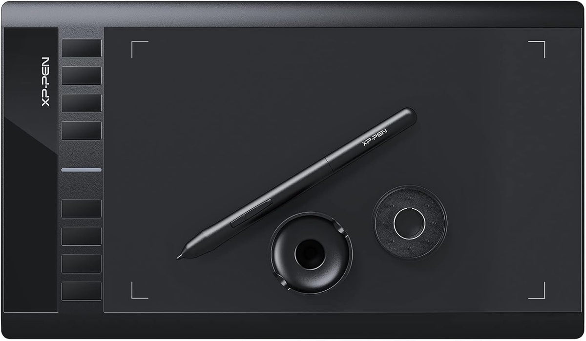 8192 Levels Battery-Free Stylus Drawing Tablet with 8 Hot Keys F9307