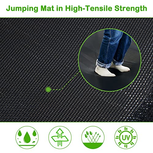 7FT Kids Trampoline with Safety Enclosure Net, Slide and Ladder C146311
