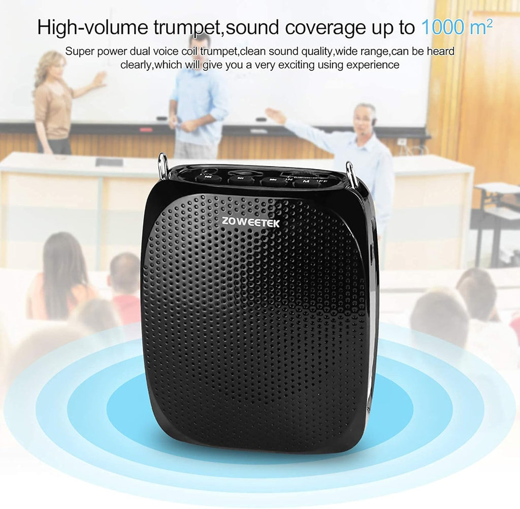 10W Portable Rechargeable Voice Amplifier with UHF Wireless Microphone Headset J920793