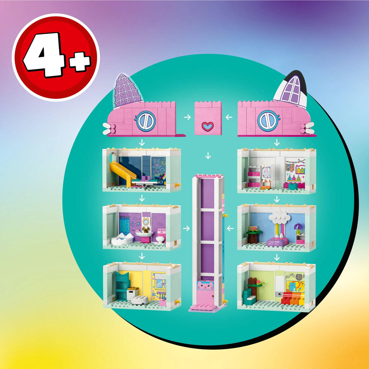 8-Room Building Toy Set D314259