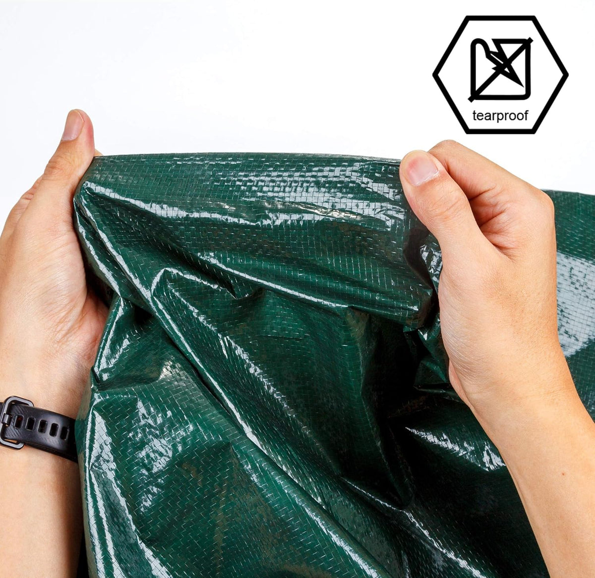 Green Poly Tarp 12 x 14 Feet Heavy Duty 8 Mil Thick U115635