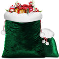 2 Pieces Velvet Drawstring Santa Bags Q583650