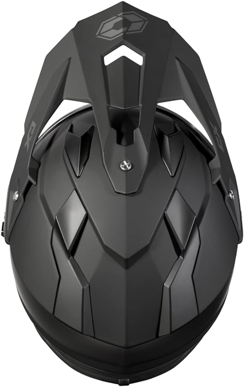 Matte Black Dual Sport Electric Snowmobile Helmet K3532