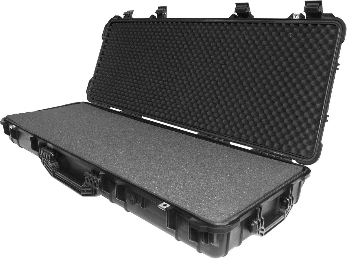 Black Hard Protective Watertight Camera Case with Foam Q72861