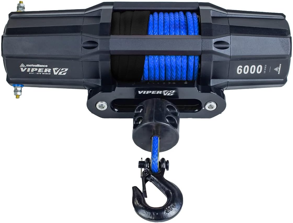 6000lb ATV/UTV Winch with 40 feet Blue Rope and Wireless Remote A347501
