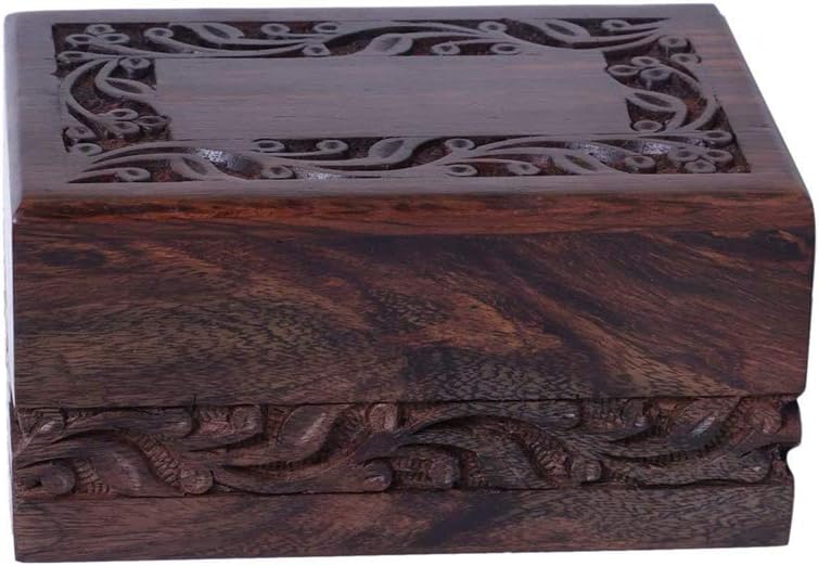 Wooden Urn Box, Medium, 7 X 5 X 3.75 inch, Pack of 2 N413