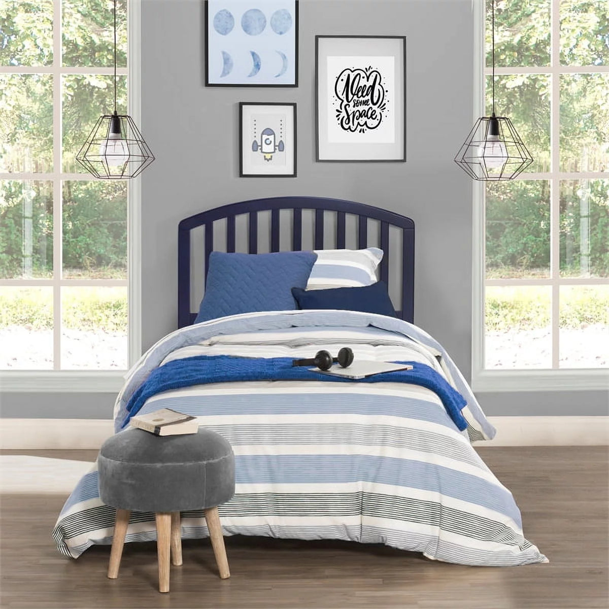 Arched Wood Twin Headboard K332209