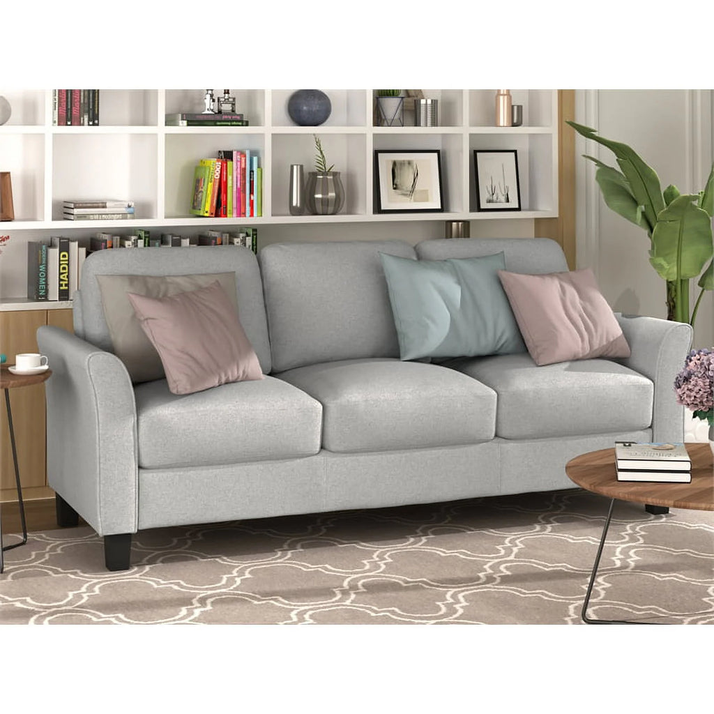Light Gray 3 Piece Sectional Sofa Set Q4055