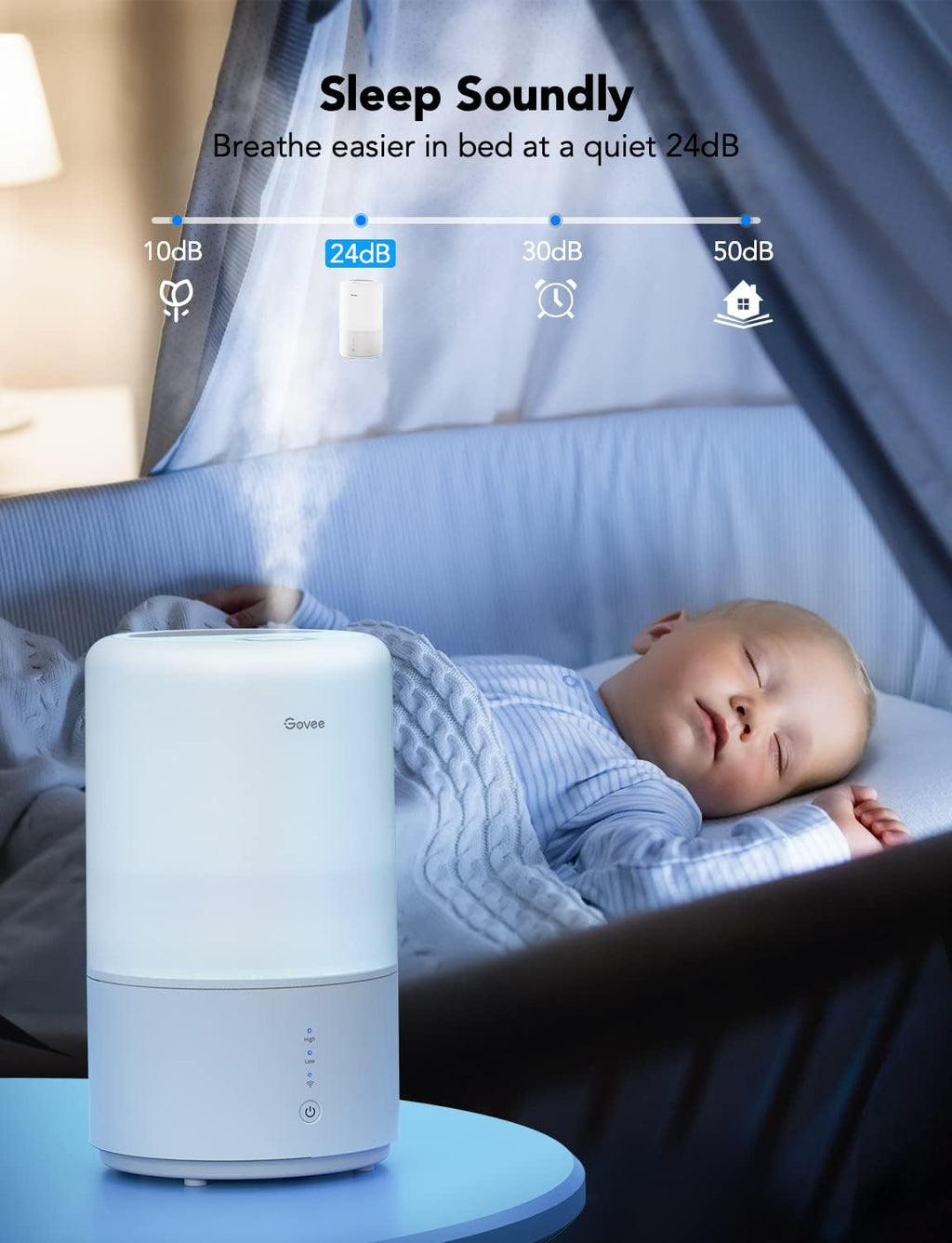 3L Top Fill Cool Mist Humidifier Pack of 2 S85153