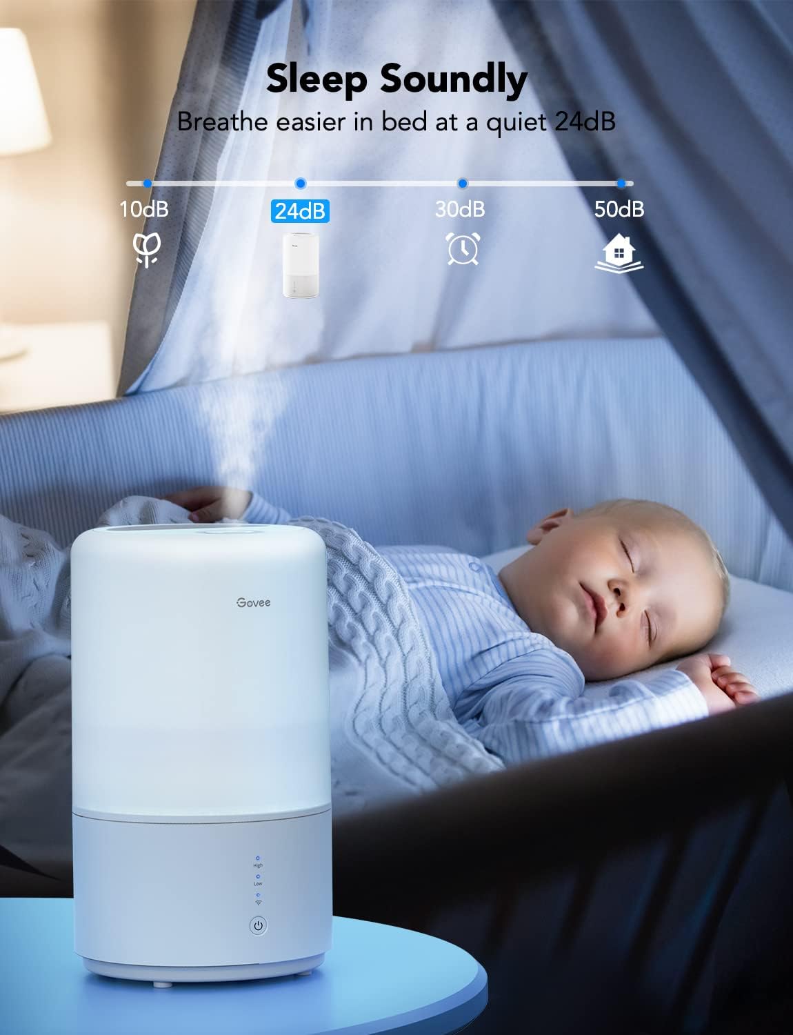 3L Top Fill Cool Mist Humidifier Pack of 2 S85153