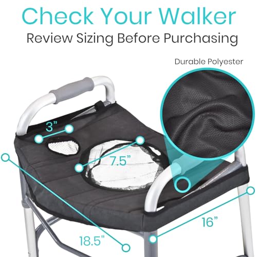 Walker Tray for Folding Standard Walkers with Basket K4294