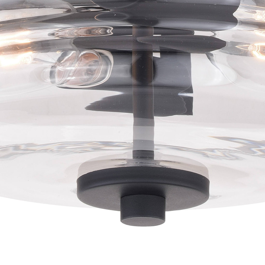 Matte Black Flush Mount Light I504