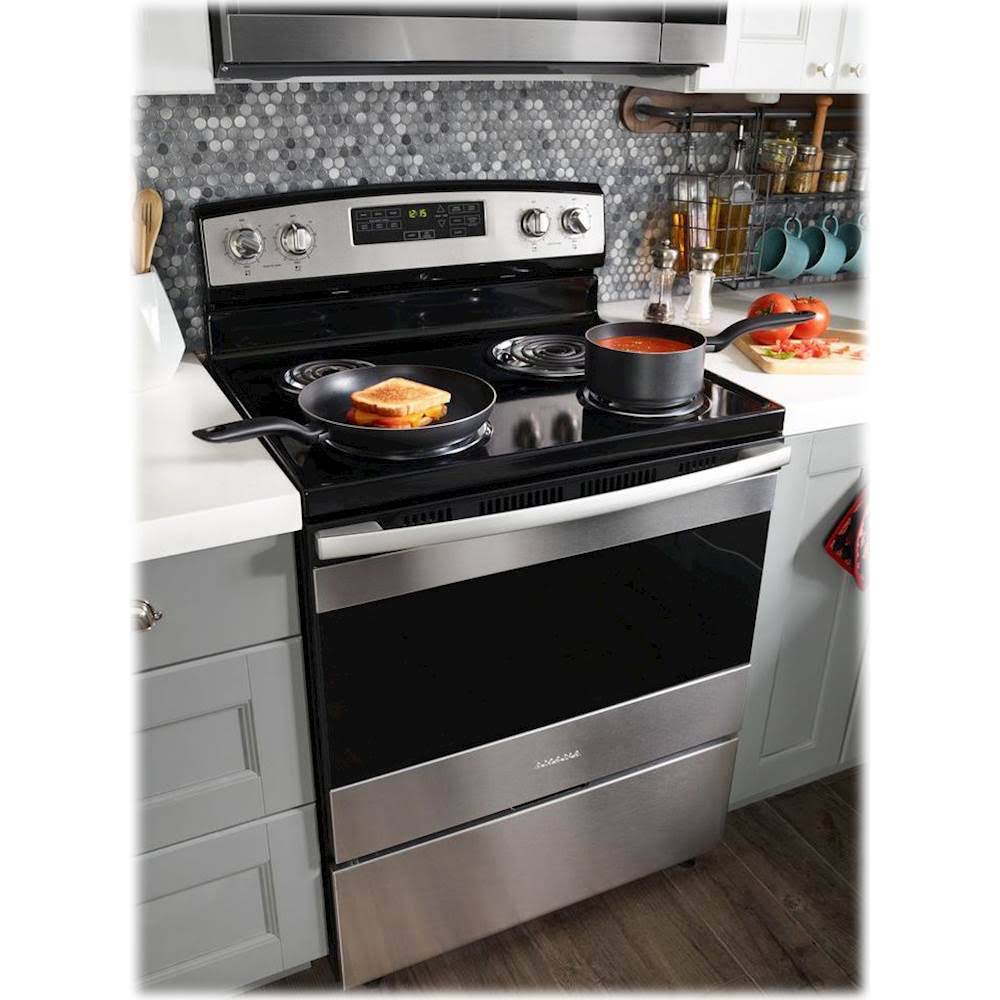 30-Inch Electric Range with Bake Assist Temps - Stainless Steel Q4746