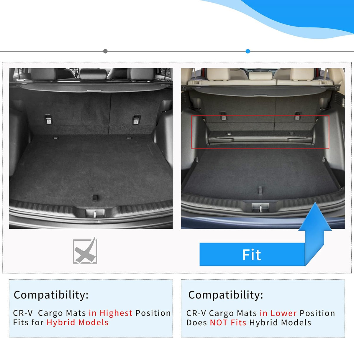 Black TPE Cargo Mats Pack of 2 D770