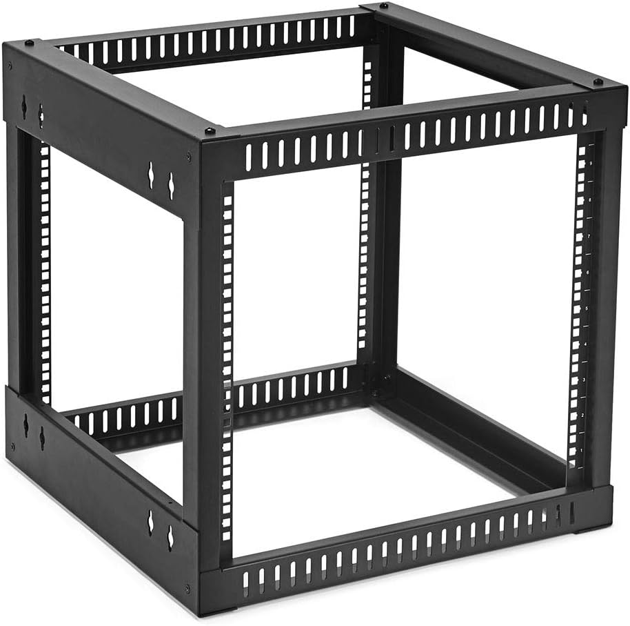 9U Side Load Wall Mount Network Rack, 22-Inch Depth, Steel O742510